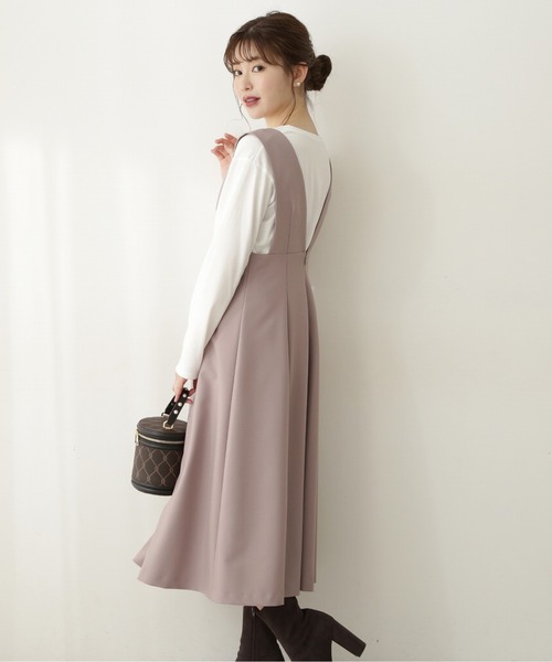 PROPORTION BODY DRESSING（プロポーションボディドレッシング）の「パールジャンスカ / 1212240915（ワンピース・レディース・ブラック/ベージュ・SMALL/MEDIUM）」の9枚目の写真