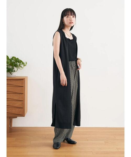 earth music&ecology（アースミュージックアンドエコロジー）の「ジャガードメロータンクトップ（タンクトップ・レディース・ブラック/アイボリー/ミント/ラベンダー・S/M）」の15枚目の写真