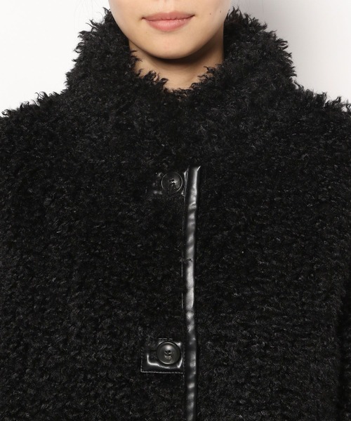 PAGEBOY(ページボーイ)の「カーリーボアブルゾン(ブルゾン・レディース・チャコールグレー/ブラック/オフホワイト・FREE)」の10枚目の写真