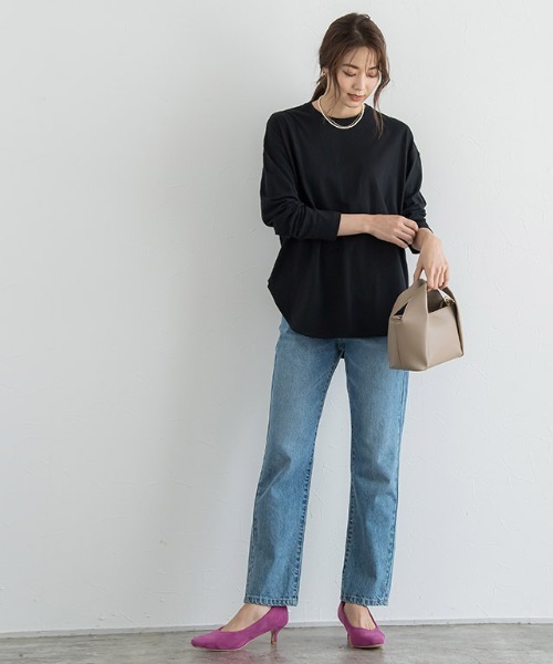 Pierrot（ピエロ）の「スエードスクエアトゥパンプス（パンプス・レディース・ベージュ/グレー系その他/ピンク系その他・LL/S/M/L）」の4枚目の写真