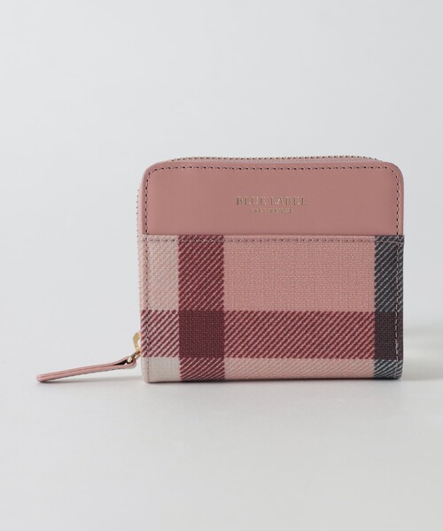 クレストブリッジチェックPVC二つ折り財布