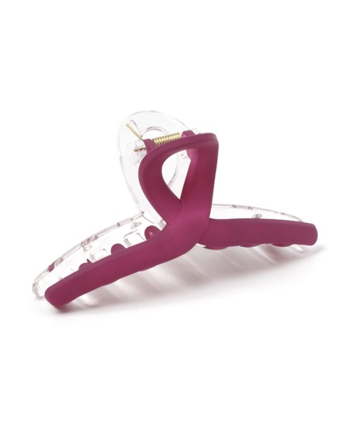 LAKOLE(ラコレ)の「マット配色ループバンスクリップ / 166305(バレッタ/ヘアクリップ・レディース・パープル/カーキ/アイボリー/オレンジ/ラベンダー/グレー・FREE)」の4枚目の写真