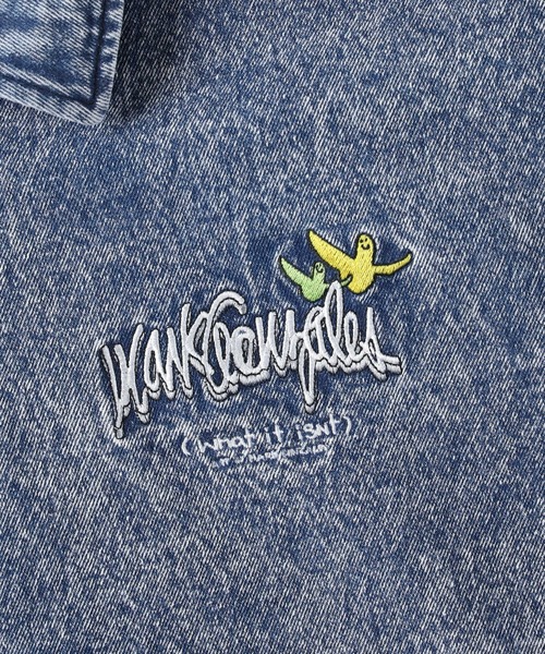 (What it isNt)ART BY MARKGONZALES(ワットイットイズント)の「【(What it isNt)】コーチジャケット(デニムジャケット・メンズ・ダークインディゴブルー・M/L/XL)」の9枚目の写真