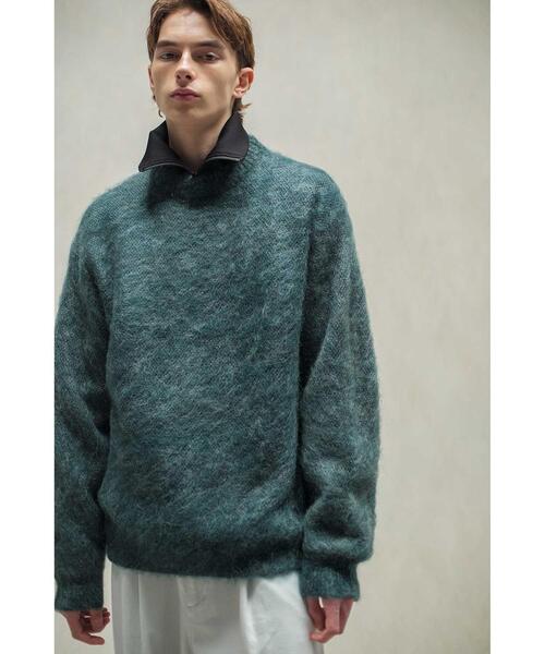 MONKEY TIME（モンキータイム）の「＜monkey time＞ MHR BACK/JQD CN/ニット（ニット/セーター・メンズ・ケリー/ネイビー・S/M/L/XL）」の2枚目の写真