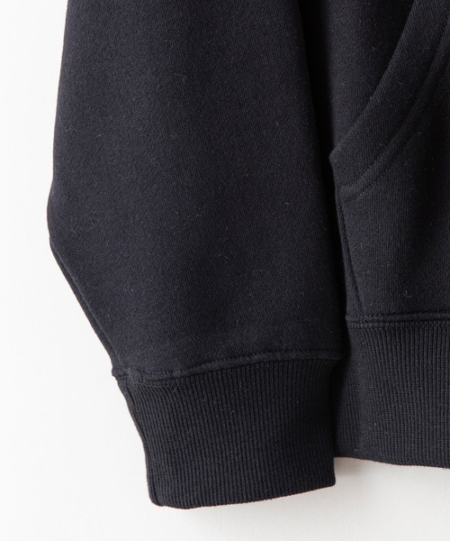Blue Standard (ブルースタンダード)の「【BLUE STANDARD/ブルースタンダード】11oz 裏起毛 プルオーバーパーカー フーディー ビッグシルエット(パーカー・メンズ・ネイビー/ホワイト/ブラック/杢グレー/ダークグリーン・SMALL/MEDIUM/LARGE/X-LARGE)」の6枚目の写真