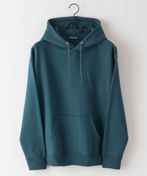Blue Standard (ブルースタンダード)の「【BLUE STANDARD/ブルースタンダード】11oz 裏起毛 プルオーバーパーカー フーディー ビッグシルエット(パーカー・メンズ・ネイビー/ホワイト/ブラック/杢グレー/ダークグリーン・SMALL/MEDIUM/LARGE/X-LARGE)」の12枚目の写真