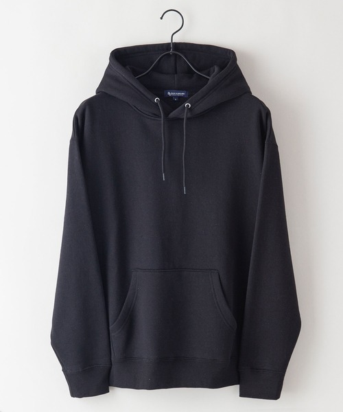 Blue Standard (ブルースタンダード)の「【BLUE STANDARD/ブルースタンダード】11oz 裏起毛 プルオーバーパーカー フーディー ビッグシルエット(パーカー・メンズ・ネイビー/ホワイト/ブラック/杢グレー/ダークグリーン・SMALL/MEDIUM/LARGE/X-LARGE)」の8枚目の写真