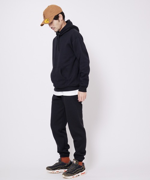 Blue Standard (ブルースタンダード)の「【BLUE STANDARD/ブルースタンダード】11oz 裏起毛 プルオーバーパーカー フーディー ビッグシルエット(パーカー・メンズ・ネイビー/ホワイト/ブラック/杢グレー/ダークグリーン・SMALL/MEDIUM/LARGE/X-LARGE)」の19枚目の写真