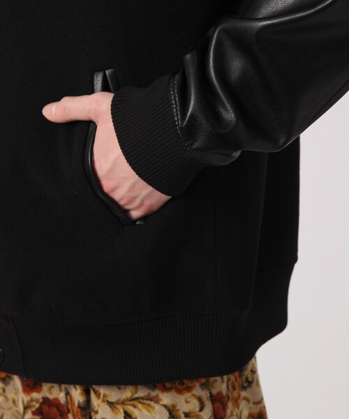 tk.TAKEO KIKUCHI（ティーケータケオキクチ）の「◆テックメルトンスタジャン（ブルゾン・メンズ・ライトベージュ/ブラック・03/02/01）」の7枚目の写真