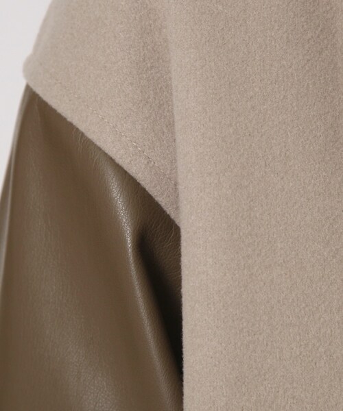 tk.TAKEO KIKUCHI（ティーケータケオキクチ）の「◆テックメルトンスタジャン（ブルゾン・メンズ・ライトベージュ/ブラック・03/02/01）」の8枚目の写真