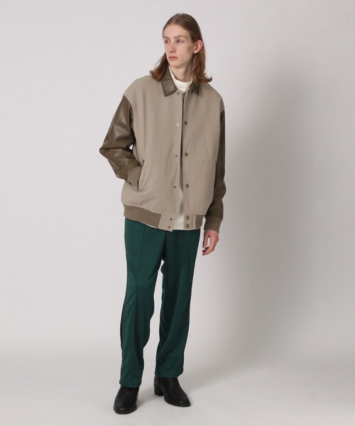 tk.TAKEO KIKUCHI（ティーケータケオキクチ）の「◆テックメルトンスタジャン（ブルゾン・メンズ・ライトベージュ/ブラック・03/02/01）」の10枚目の写真