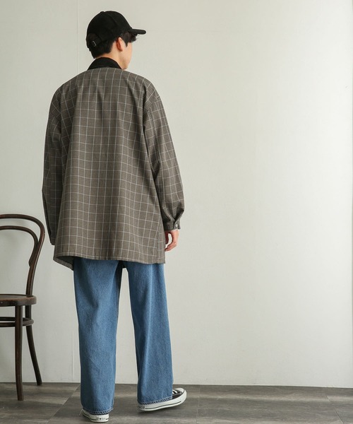 SENSE OF PLACE by URBAN RESEARCH（センスオブプレイスバイアーバンリサーチ）の「チェックハンティングジャケット（ミリタリージャケット・メンズ・ベージュ/グリーン・MEDIUM/LARGE）」の12枚目の写真