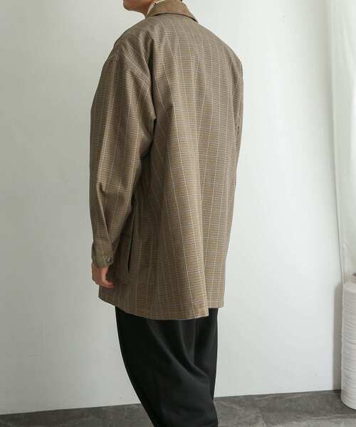 SENSE OF PLACE by URBAN RESEARCH（センスオブプレイスバイアーバンリサーチ）の「チェックハンティングジャケット（ミリタリージャケット・メンズ・ベージュ/グリーン・MEDIUM/LARGE）」の17枚目の写真