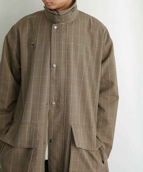 SENSE OF PLACE by URBAN RESEARCH（センスオブプレイスバイアーバンリサーチ）の「チェックハンティングジャケット（ミリタリージャケット・メンズ・ベージュ/グリーン・MEDIUM/LARGE）」の18枚目の写真