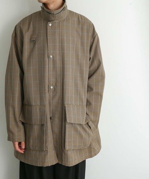 SENSE OF PLACE by URBAN RESEARCH（センスオブプレイスバイアーバンリサーチ）の「チェックハンティングジャケット（ミリタリージャケット・メンズ・ベージュ/グリーン・MEDIUM/LARGE）」の19枚目の写真