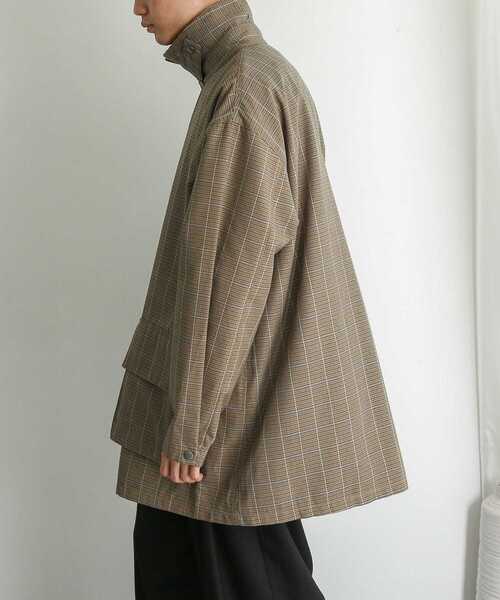 SENSE OF PLACE by URBAN RESEARCH（センスオブプレイスバイアーバンリサーチ）の「チェックハンティングジャケット（ミリタリージャケット・メンズ・ベージュ/グリーン・MEDIUM/LARGE）」の20枚目の写真