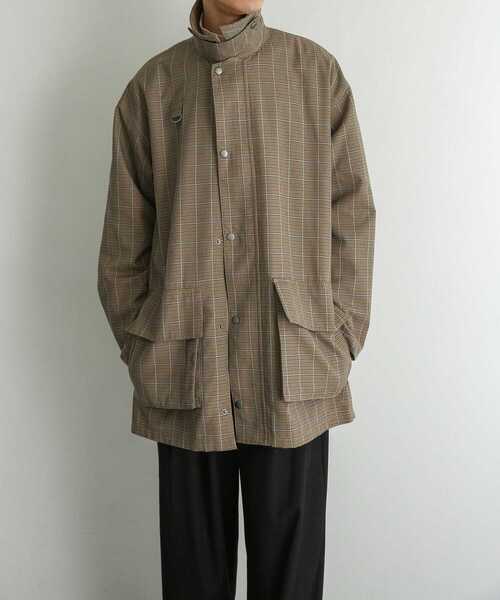 SENSE OF PLACE by URBAN RESEARCH（センスオブプレイスバイアーバンリサーチ）の「チェックハンティングジャケット（ミリタリージャケット・メンズ・ベージュ/グリーン・MEDIUM/LARGE）」の21枚目の写真
