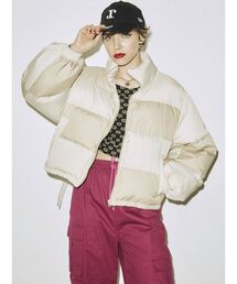 jouetie | ブロッキングショートダウン(ブルゾン)