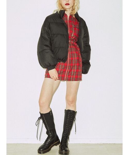 jouetie（ジュエティ）の「ブロッキングショートダウン（ブルゾン・レディース・アイボリー/ブラック/ブルー/ボルドー・MEDIUM）」の17枚目の写真