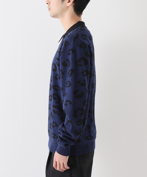 ONLY NY(オンリーニューヨーク)の「【ONLY NY / オンリーニューヨーク】LEOPARD KNIT ポロ(ニット/セーター・メンズ・ネイビー・MEDIUM/LARGE)」の16枚目の写真
