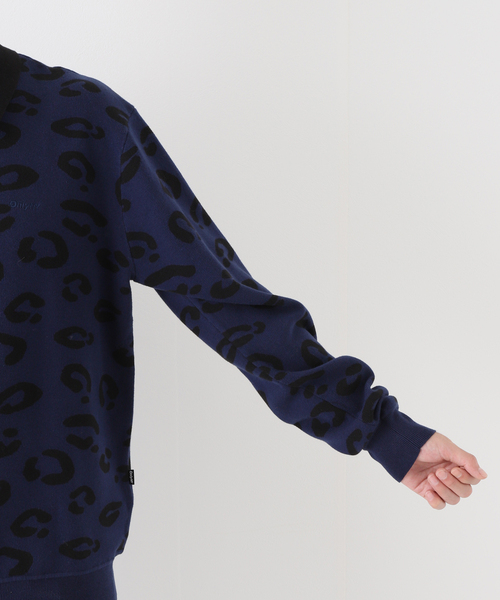 ONLY NY(オンリーニューヨーク)の「【ONLY NY / オンリーニューヨーク】LEOPARD KNIT ポロ(ニット/セーター・メンズ・ネイビー・MEDIUM/LARGE)」の8枚目の写真