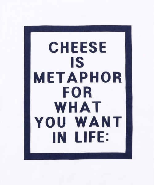 Figments（フィグメンツ）の「cheeses cracker ロゴロンT（Tシャツ/カットソー・レディース・ホワイト/ブラック・FREE）」の5枚目の写真