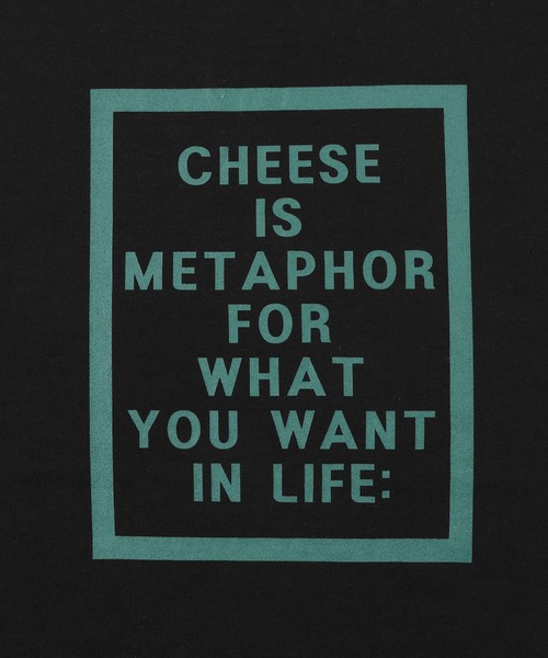 Figments（フィグメンツ）の「cheeses cracker ロゴロンT（Tシャツ/カットソー・レディース・ホワイト/ブラック・FREE）」の6枚目の写真