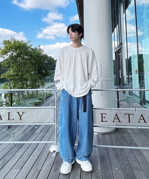 Figments（フィグメンツ）の「cheeses cracker ロゴロンT（Tシャツ/カットソー・レディース・ホワイト/ブラック・FREE）」の15枚目の写真