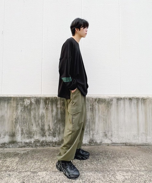 Figments（フィグメンツ）の「cheeses cracker ロゴロンT（Tシャツ/カットソー・レディース・ホワイト/ブラック・FREE）」の14枚目の写真