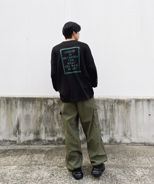 Figments（フィグメンツ）の「cheeses cracker ロゴロンT（Tシャツ/カットソー・レディース・ホワイト/ブラック・FREE）」の13枚目の写真