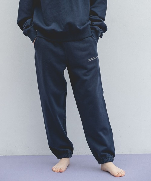 e/rm（イーアールエム）の「【e/rm】メッセージスウェットパンツ（スウェットパンツ・レディース・ホワイト系その他3/ネイビー/ライトグレー/アイボリー・FREE）」の4枚目の写真