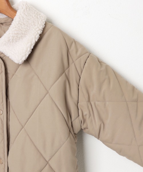 andme(アンドミー)の「襟ボア2wayダイヤキルティングブルゾン(ブルゾン・レディース・ベージュ/アイボリー/ブラック・M)」の12枚目の写真