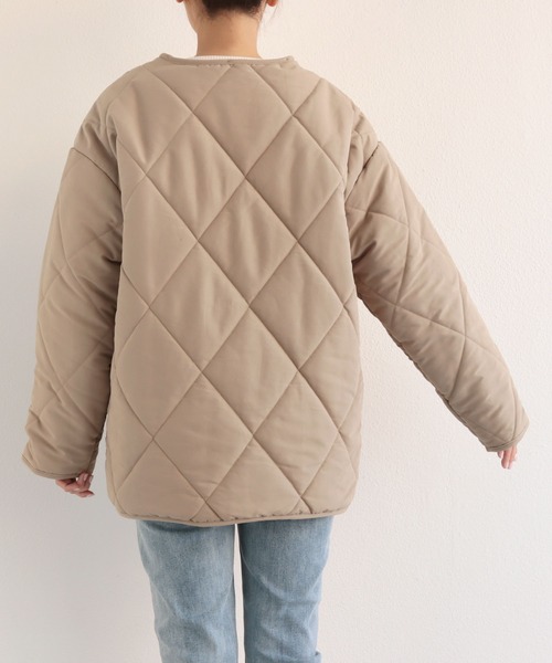 コムデギャルソンオム　キルティング襟ボアブルゾン コムデギャルソンオム キルティング襟ボアブルゾン