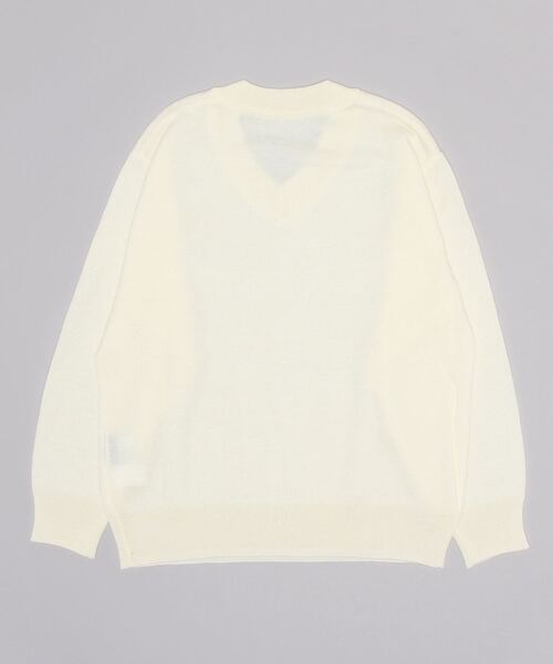 repipi armario(レピピ アルマリオ)の「【repipi armario / レピピアルマリオ】キッズカラーセーター ニット Vネック スクール 制服(ニット/セーター・キッズ・パープル/ブラウン/オフホワイト/サックスブルー/ライトイエロー・170/140/150/160)」の6枚目の写真