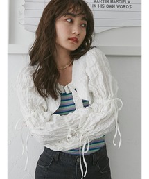 jouetie | 2WAYマムルークスリーブトップス【ショート丈/ボレロ】(カーディガン/ボレロ)