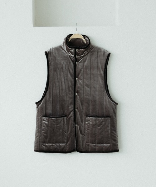 epnok（エプノック）の「ベロアキルティング中綿ベスト（ベスト）」 - WEAR