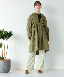 Ray BEAMS | Ray BEAMS / バック タック ジップ コート(ノーカラーコート)