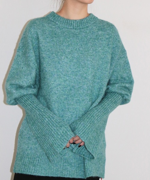 led.tokyo（レッドトウキョウ）の「【led.tokyo】バックオープンデザインニットプルオーバー（ニット/セーター・レディース・アイボリー/ブルー・FREE）」の16枚目の写真