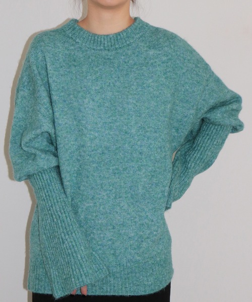 led.tokyo（レッドトウキョウ）の「【led.tokyo】バックオープンデザインニットプルオーバー（ニット/セーター・レディース・アイボリー/ブルー・FREE）」の9枚目の写真