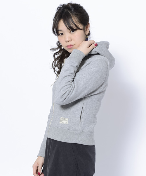MILKFED.（ミルクフェド）の「CROPPED ZIP UP HOODIE（パーカー・レディース・アッシュ/ネイビー/バーガンディー・MEDIUM/SMALL）」の5枚目の写真