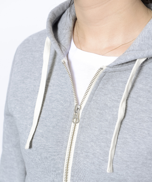 MILKFED.（ミルクフェド）の「CROPPED ZIP UP HOODIE（パーカー・レディース・アッシュ/ネイビー/バーガンディー・MEDIUM/SMALL）」の7枚目の写真