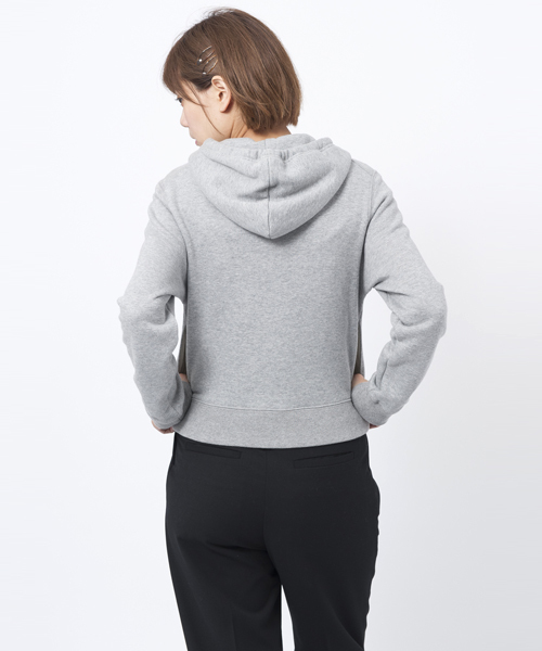 MILKFED.（ミルクフェド）の「CROPPED ZIP UP HOODIE（パーカー・レディース・アッシュ/ネイビー/バーガンディー・MEDIUM/SMALL）」の10枚目の写真