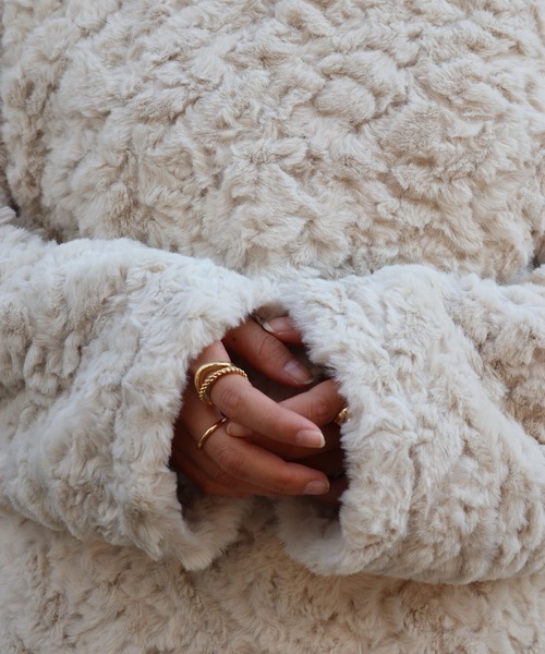 Brownie（ブラウニー）の「Brownie BIGシルエットフェイクファープルオーバー（その他トップス・レディース・モカ/グレー/アイボリー・FREE）」の16枚目の写真