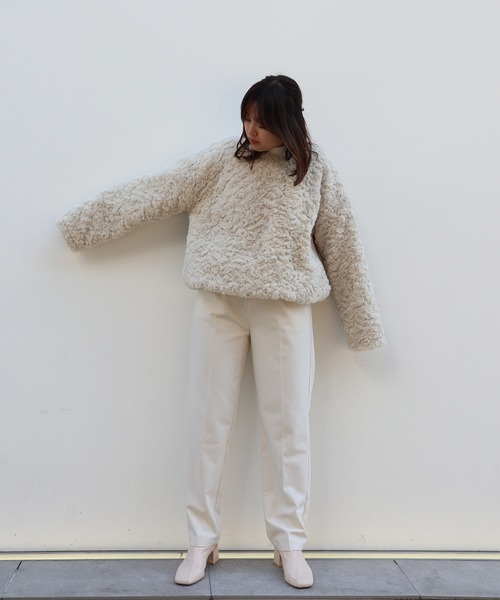 Brownie（ブラウニー）の「Brownie BIGシルエットフェイクファープルオーバー（その他トップス・レディース・モカ/グレー/アイボリー・FREE）」の11枚目の写真