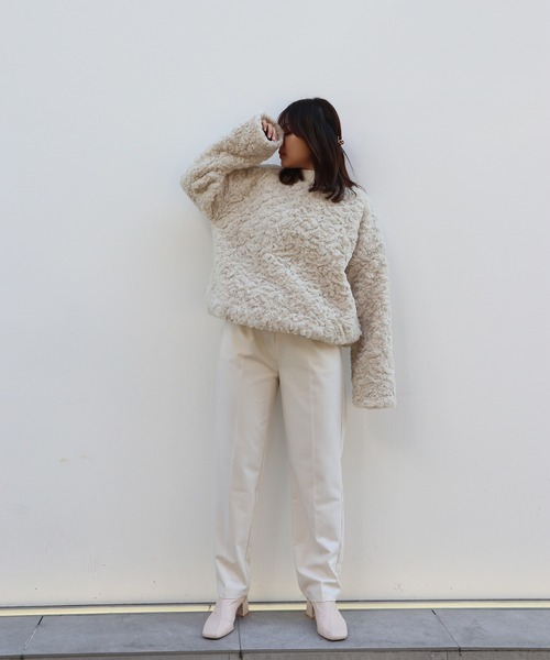 Brownie（ブラウニー）の「Brownie BIGシルエットフェイクファープルオーバー（その他トップス・レディース・モカ/グレー/アイボリー・FREE）」の12枚目の写真