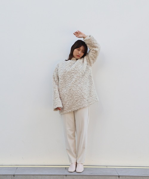 Brownie（ブラウニー）の「Brownie BIGシルエットフェイクファープルオーバー（その他トップス・レディース・モカ/グレー/アイボリー・FREE）」の10枚目の写真