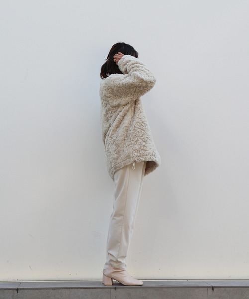 Brownie（ブラウニー）の「Brownie BIGシルエットフェイクファープルオーバー（その他トップス・レディース・モカ/グレー/アイボリー・FREE）」の14枚目の写真