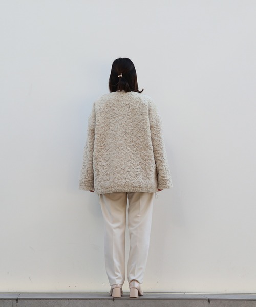 Brownie（ブラウニー）の「Brownie BIGシルエットフェイクファープルオーバー（その他トップス・レディース・モカ/グレー/アイボリー・FREE）」の15枚目の写真