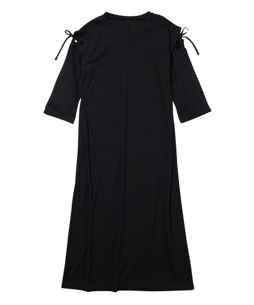 GeeRA(ジーラ)の「2WAY袖カッティングテレコリブワンピース(ワンピース・レディース・ブラック/ライトグリーン・MEDIUM/LARGE)」の12枚目の写真