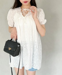 【23S/S】アイレットレースチュニックワンピース